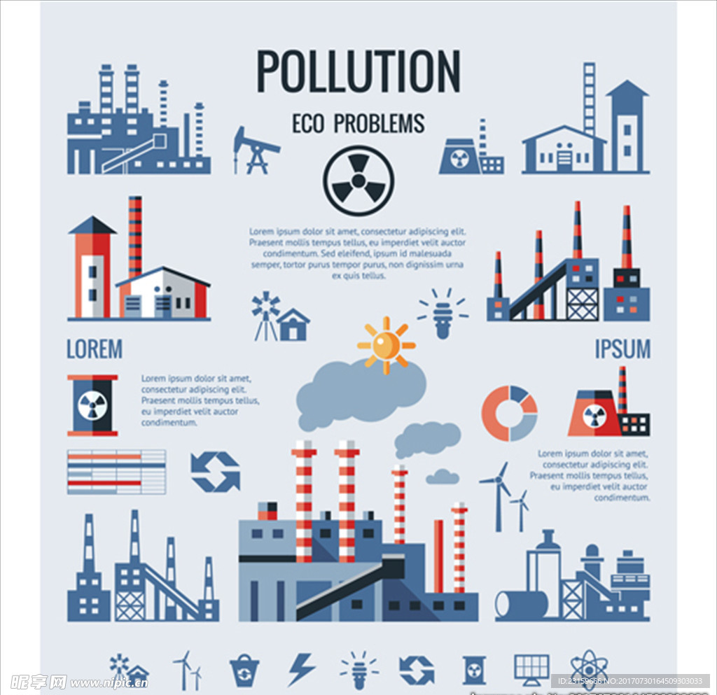 保护环境污染信息图表