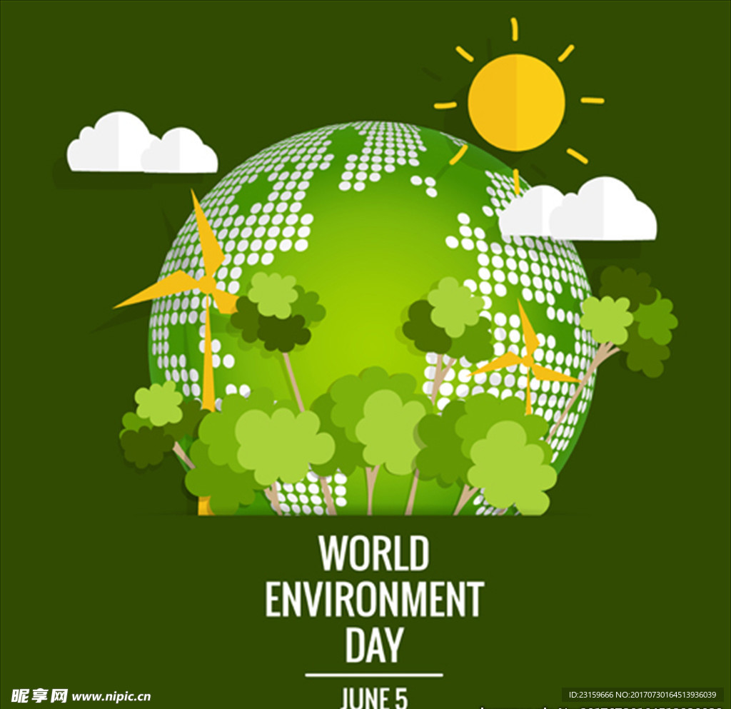 绿色能源世界环境日插图