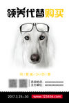 公益活动海报领养代替购买