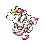 卡通小姑娘娃娃形像图案