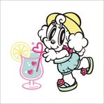 卡通小女孩娃娃形像图案