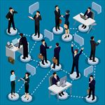 等距立体三维商务活动插图