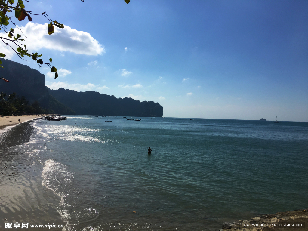 泰国甲米海滩风光