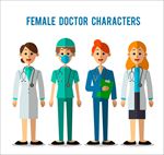 扁平化各种女医生角色集合