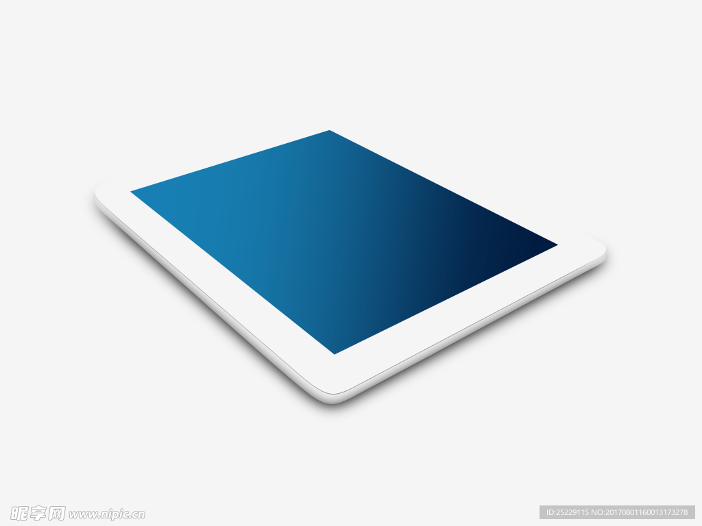 苹果iPad效果图样机白色