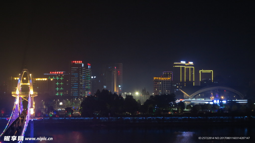 黄山城市夜景