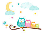黑夜猫头鹰插图
