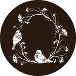 小鸟附枝