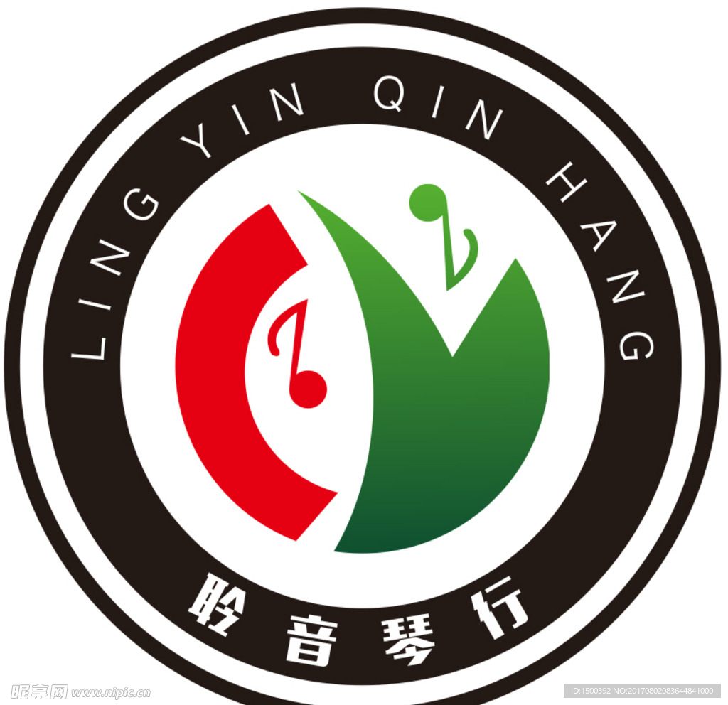 聆音琴行LOGO