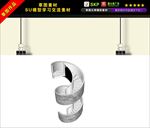 旋转楼梯模型图片