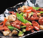 草菇炒肉