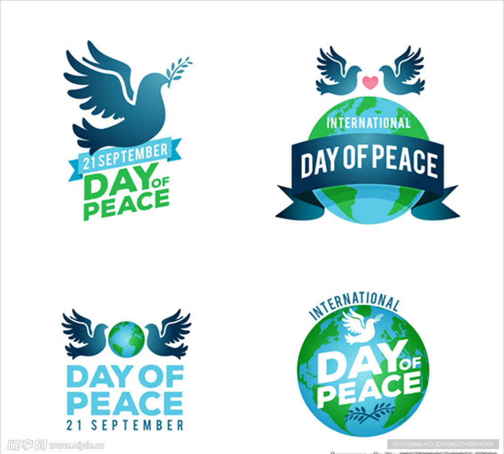 世界国际和平日标签