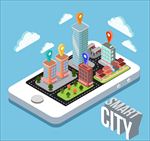 等距三维立体智能城市插图