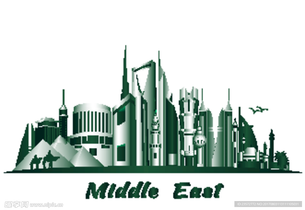 绿色沙特阿拉伯王国著名建筑图片