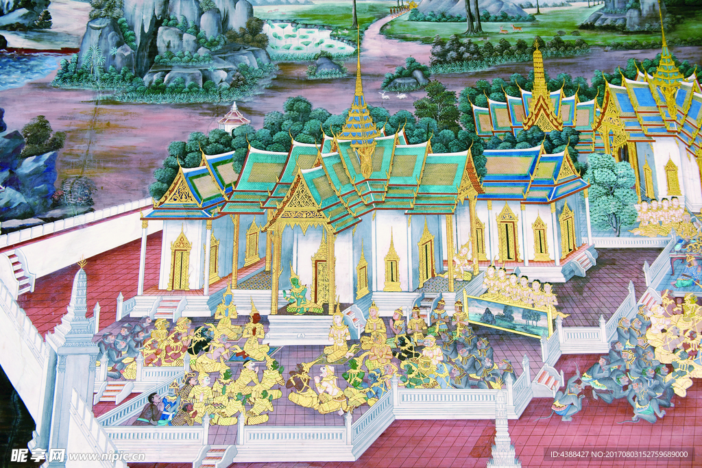 泰国建筑图画