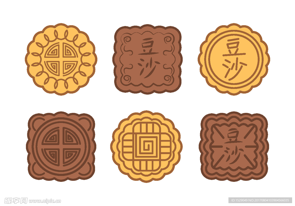 月饼矢量
