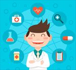 医疗健康保险医生海报