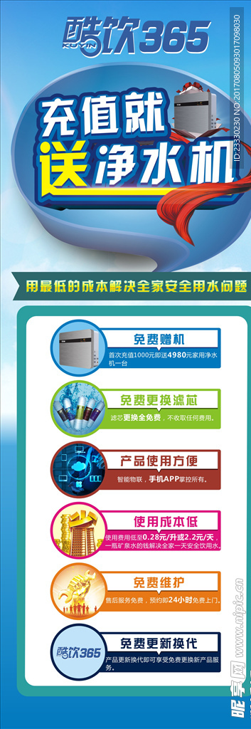 净水器广告活动海报