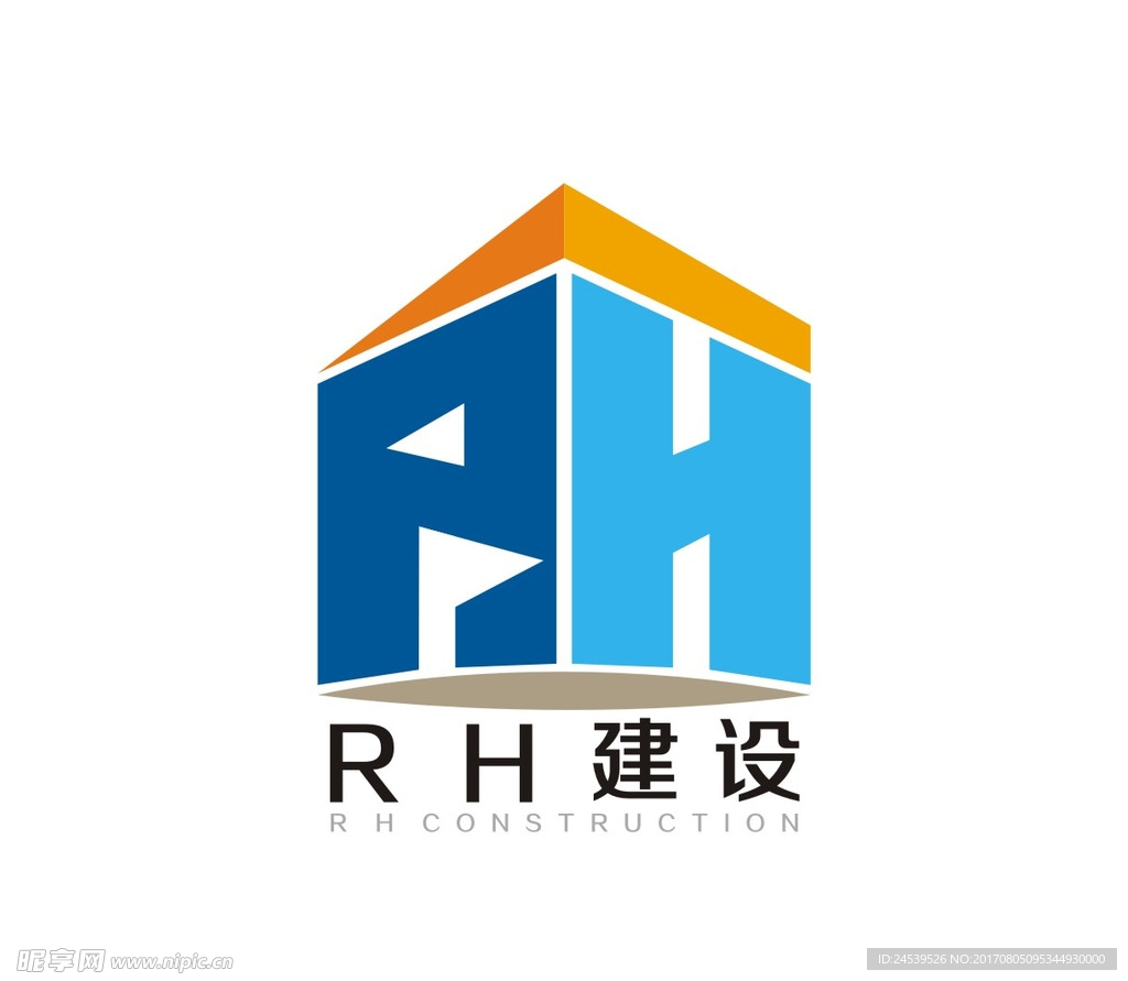 RH建设LOGO 建筑LOGO