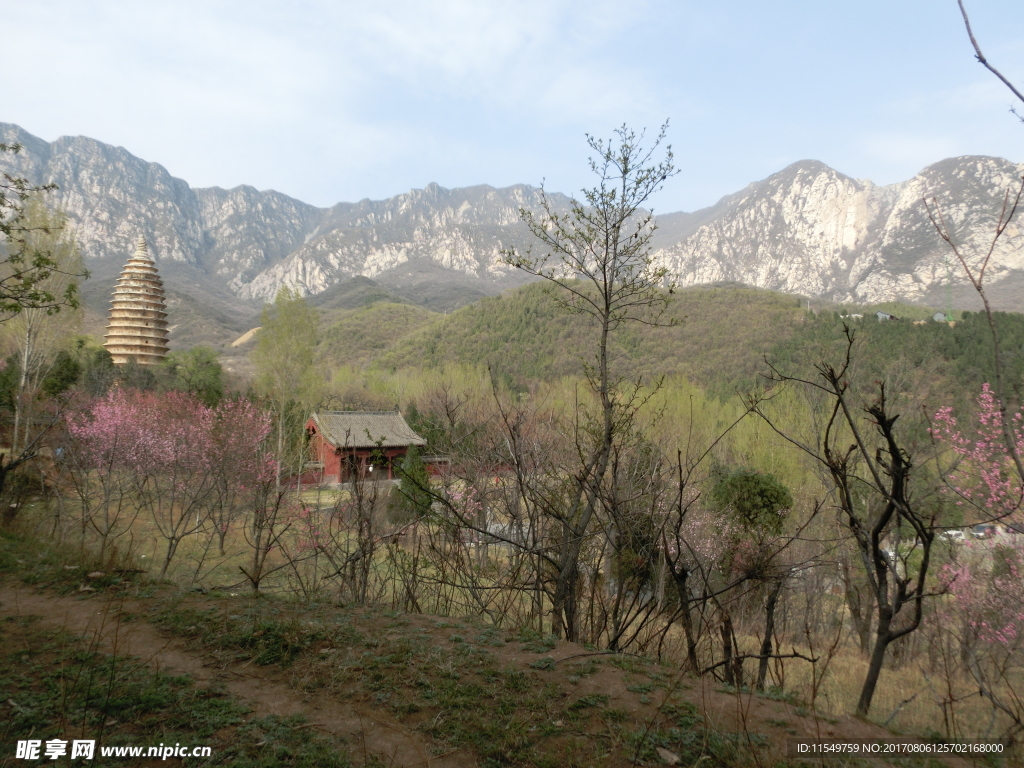 嵩岳寺春景