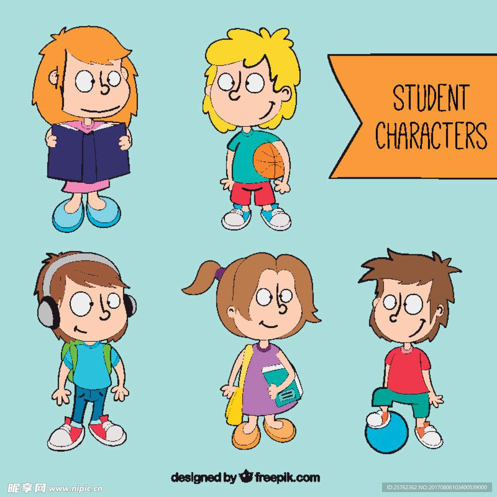 手绘学校教育