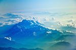 山峰 雪山 蓝天