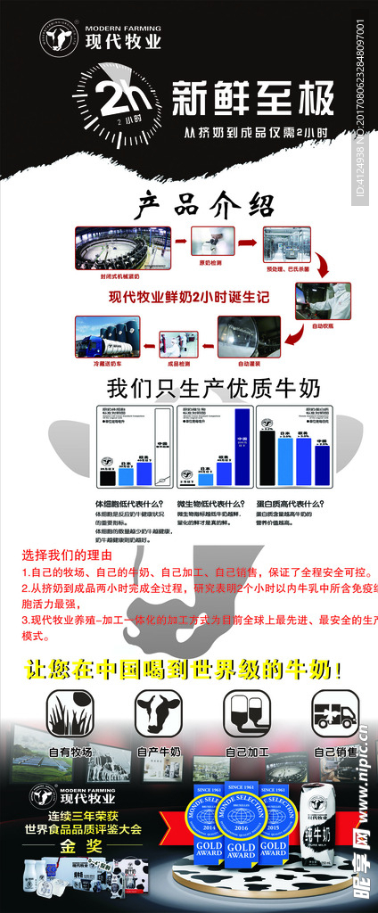 牛奶展架