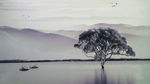 水墨秋水