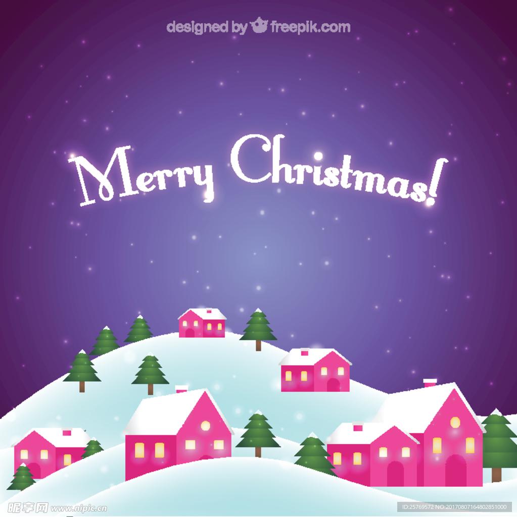 雪域圣诞屋景观