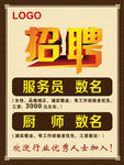 酒店招聘 海报