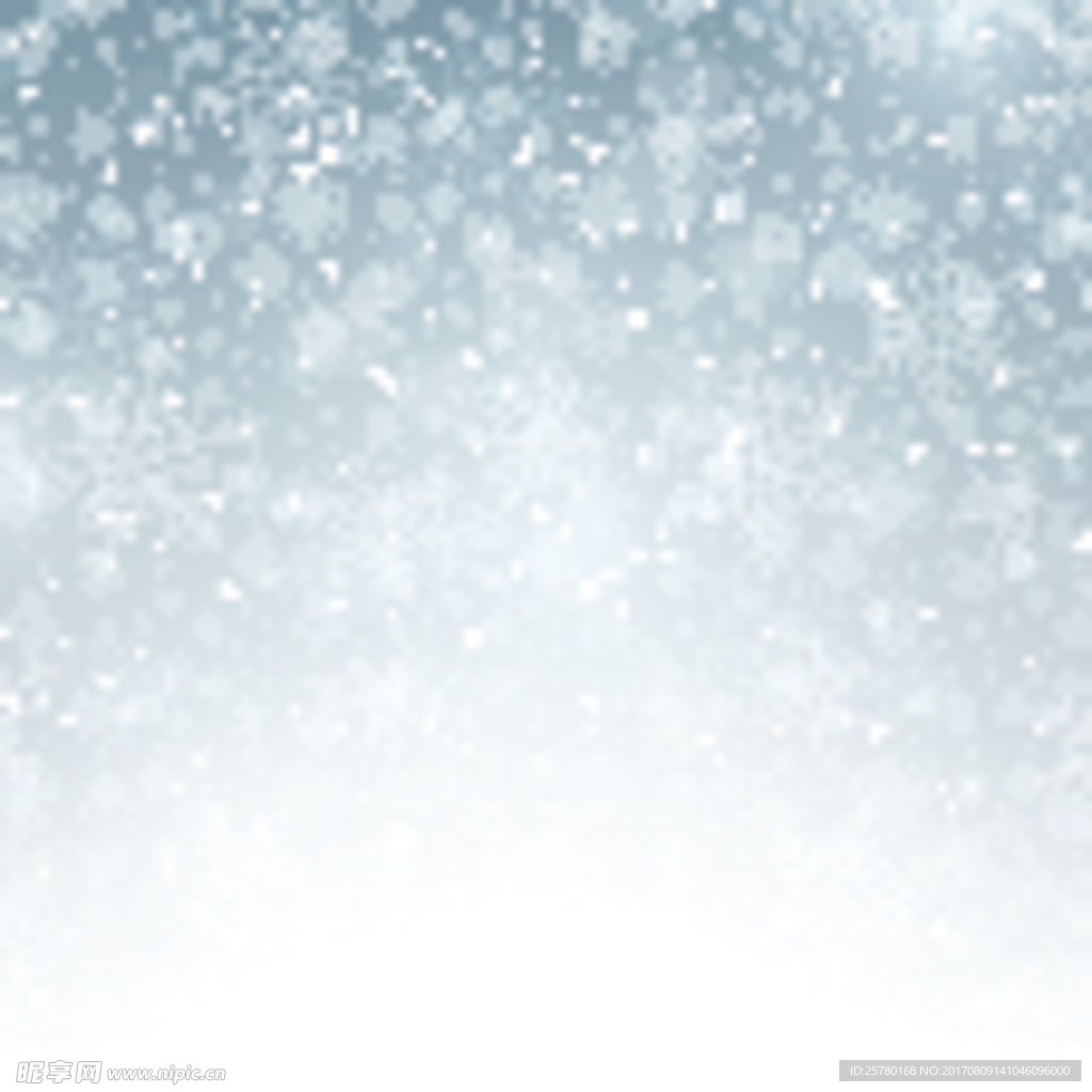 冬季银色雪花背景