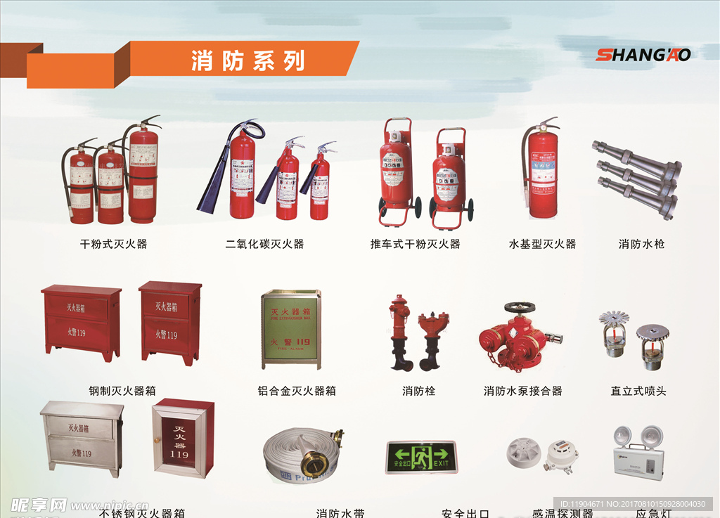 消防器材展板