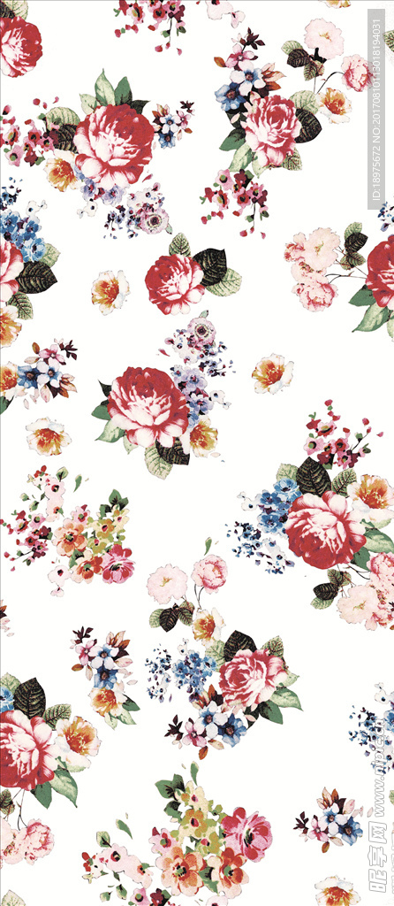 服装面料印花稿