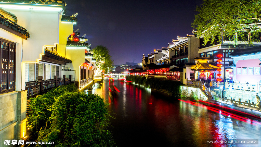 南京秦淮河夜景