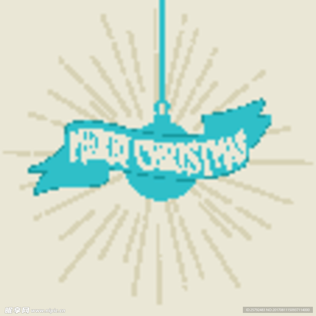 手绘复古圣诞球