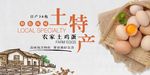 简洁时尚农家土鸡蛋海报