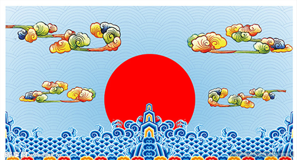 传统节日花纹