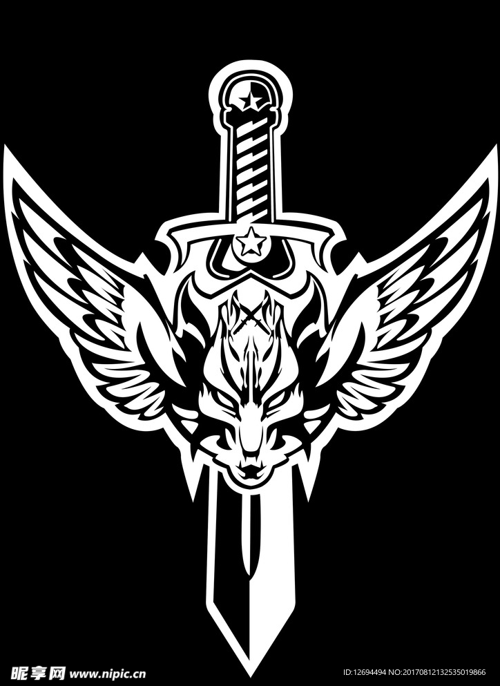 战狼logo设计图