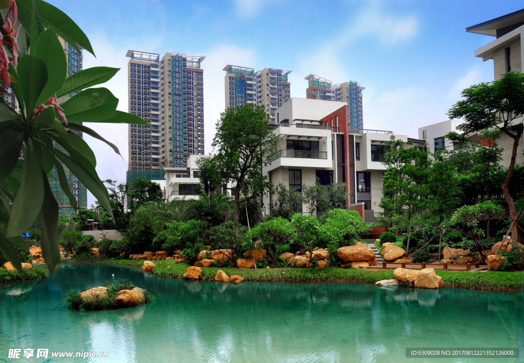 现代风格水景别墅