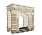 su欧式入口建筑模型