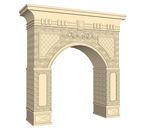 su欧式入口建筑模型