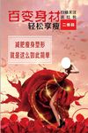 百变身材减肥瘦身宣传海报展板