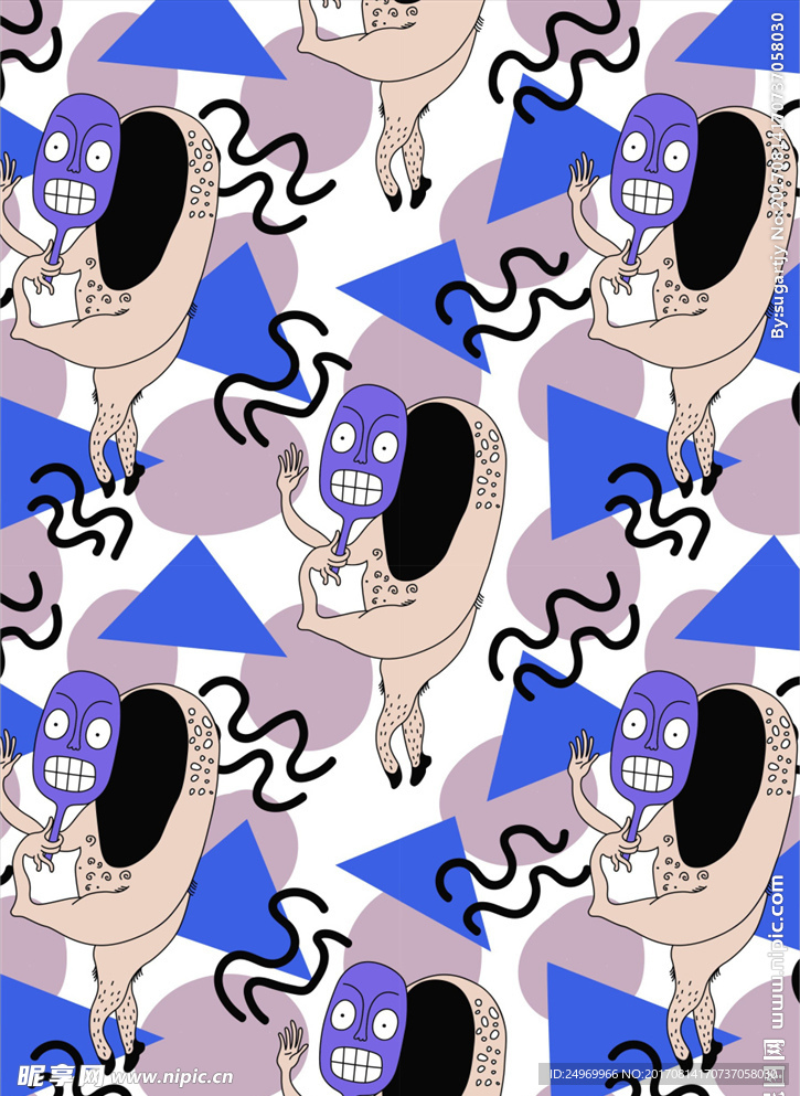 卡通镜子