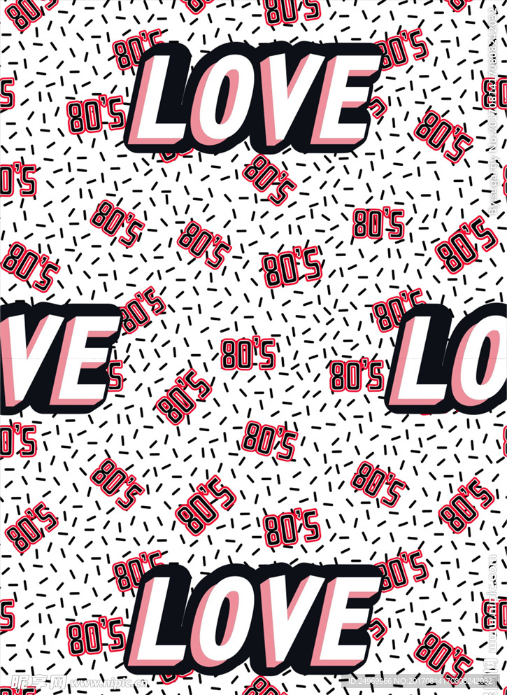 LOVE花纹