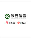 陕西信合logo  橱窗卷帘画