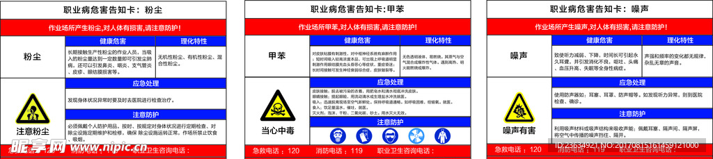 职业病危害告知卡