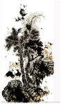 孩童与竹子