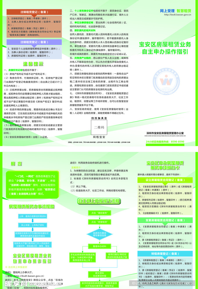 房屋租赁业务自主申办操作指引