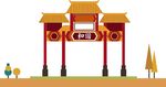 牌匾大门
