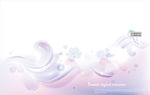 紫色唯美浪漫曲线梦幻背景